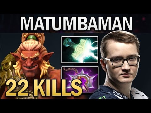 MATUMBAMAN TROLL WARLORD WITH 22 KILLS - DOTA 2 GAMEPLAY