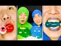 Funny Food Pranks! PINK BLUE DESSERTS || Twins (TANGHULU, Honey jelly, EyeBalls Jelly) ASMR MUKBANG