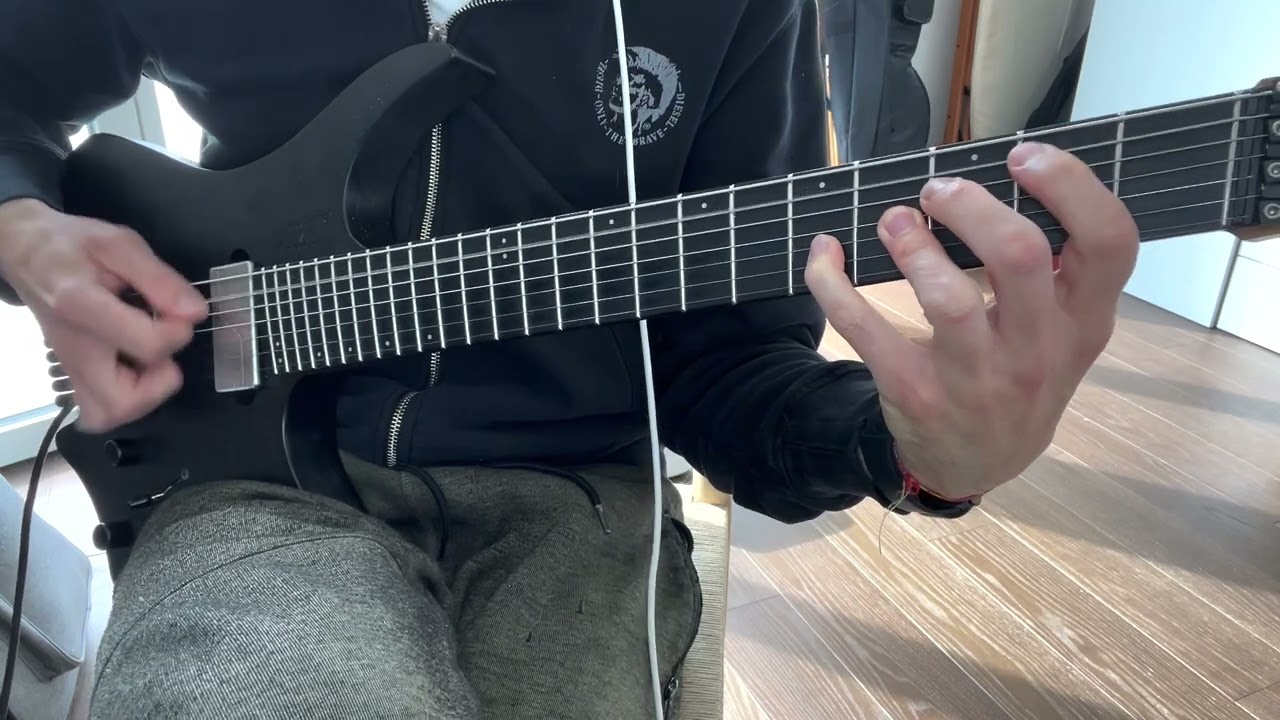 Roberto Barlocci playing the tritone intro riff to Opeth's Deliverance on electric guitar