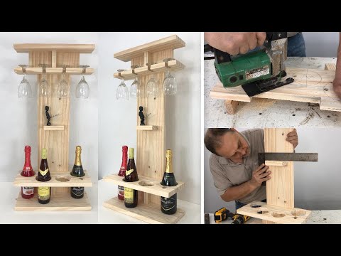 Very nice and easy to make wooden wine rack