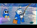 Gib And Bip Go Ice Fishing