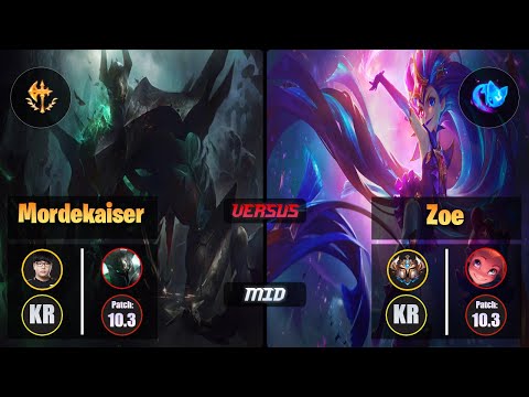 Lava MORDEKAISER (Mid) [Conqueror] VS ZOE - Challenger KR Patch 10.3