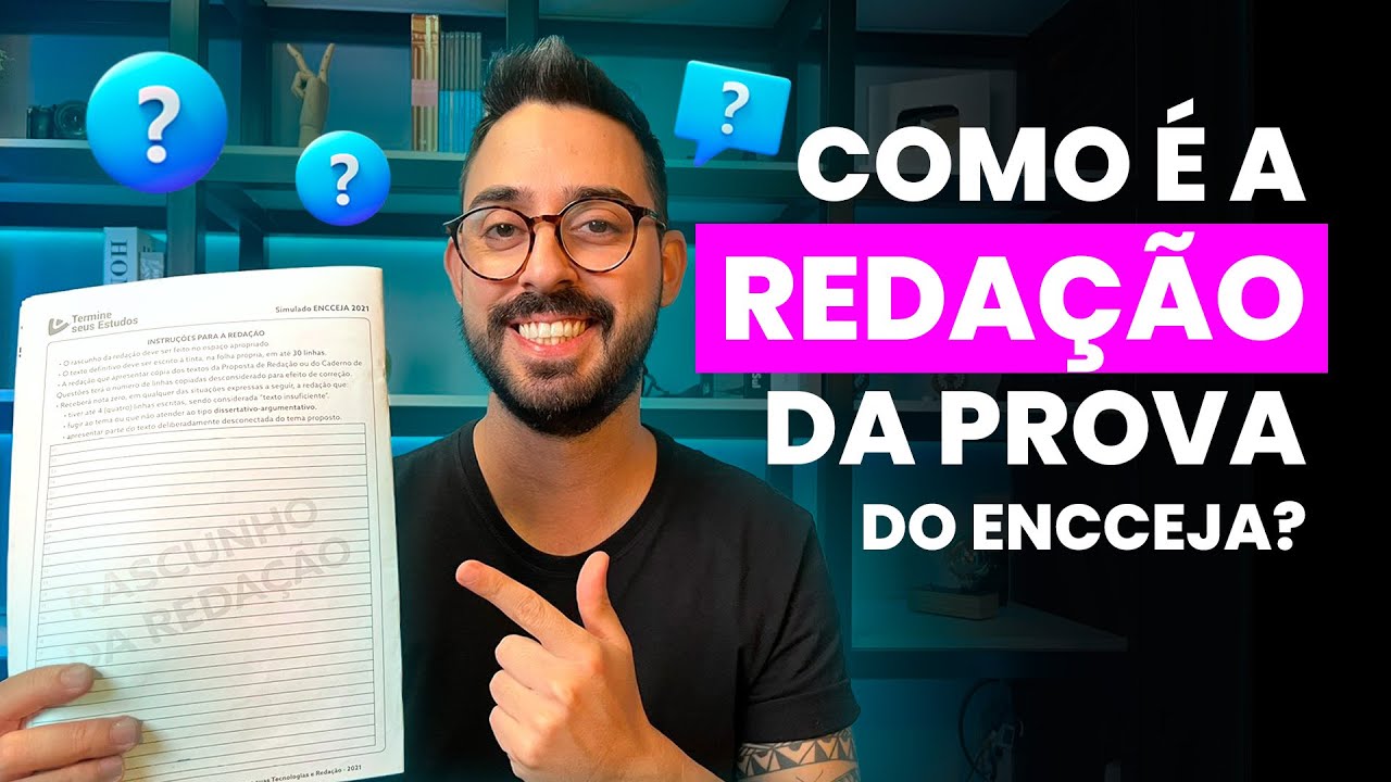 Como é a redação da prova do ENCCEJA?