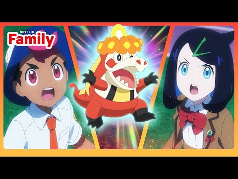 Fuecoco EVOLVES into Crocalor! | Pokémon Horizons: Season 2 | Netflix Family