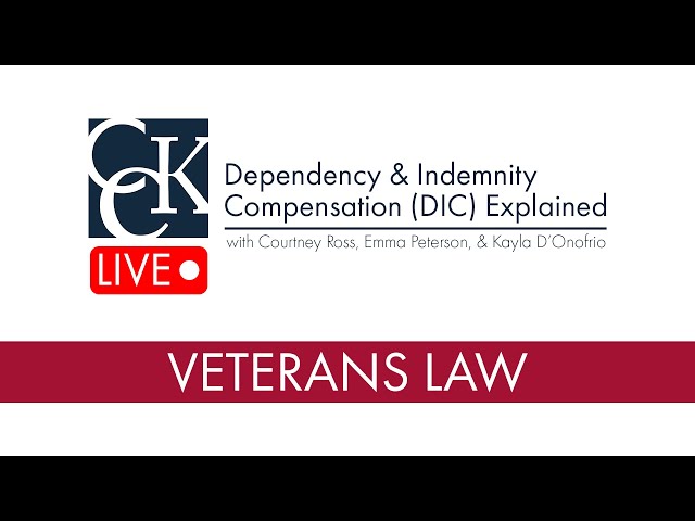 VA Dependency and Indemnity Compensation (DIC) Explained