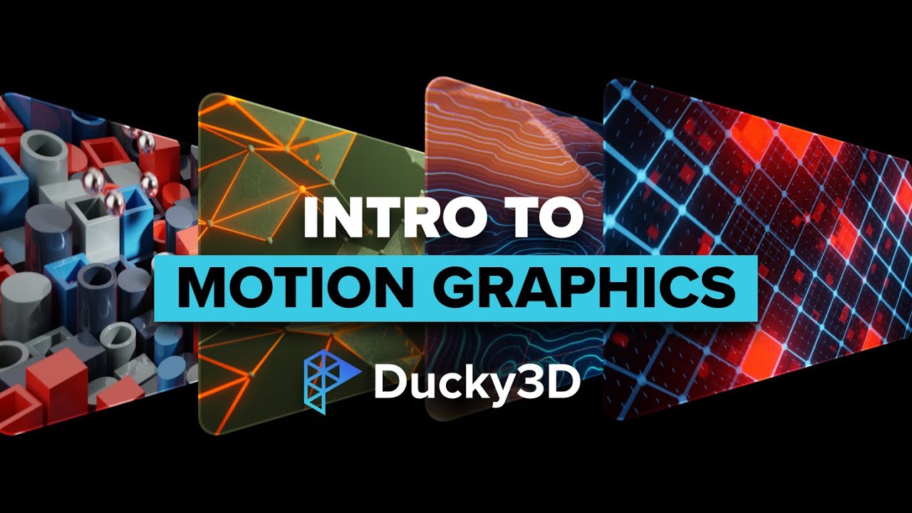 Intro to Motion Graphics Blender course with Ducky 3D now streaming on CG Cookie!
