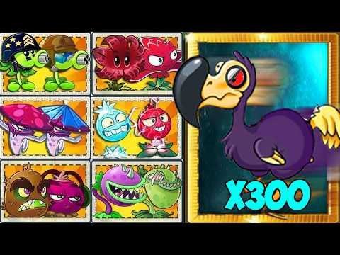 Random 40 Pair Team Plants Vs Team 300 Animal Zombies - Who Will WIn? - PvZ 2 Challenge
