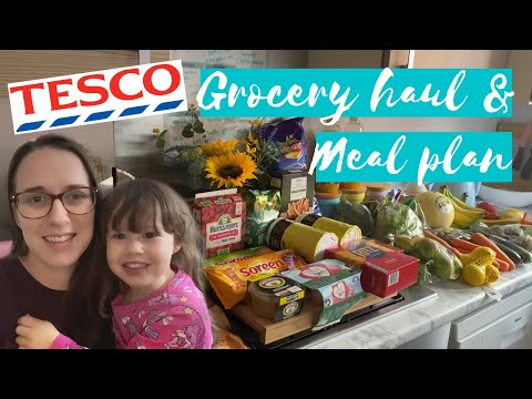 TESCO FOOD HAUL | FAMILY OF 4 MEAL PLAN | GROCERY HAUL UK