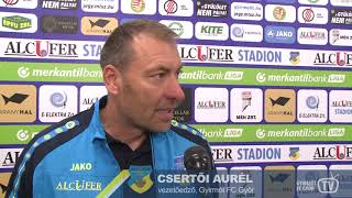 Csertői Aurél : Minden mérkőzés más