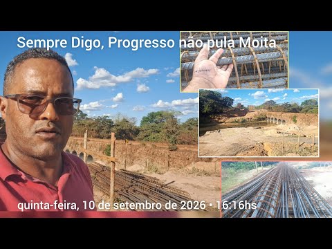 Nota: ESTÁ  em Construção 🚧 as três Ponte 🌉  do trecho de MG-202 entre Pintópolis e Urucuia 