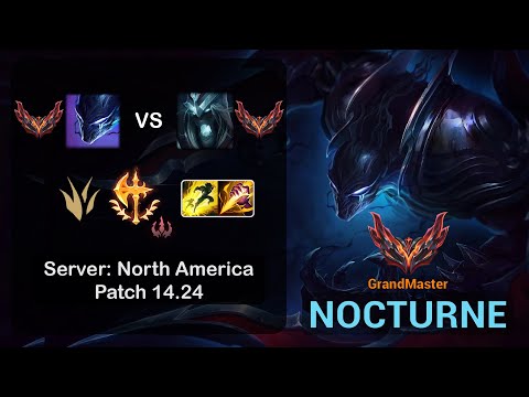 Nocturne Jungle vs Karthus - NA GrandMaster - Patch 14.24