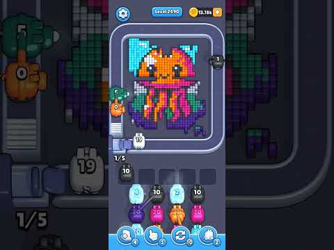 Pixel Flow Level 2490 Walkthrough