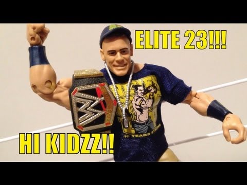 WWE ACTION INSIDER: John Cena Elite series 23 Mattel wrestling action figure toy 10 years strong