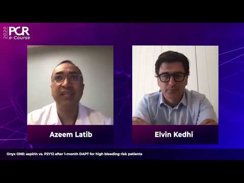 Onyx ONE: aspirin vs. P2Y12 after 1-month dual antiplatelet therapy for high bleeding risk patients