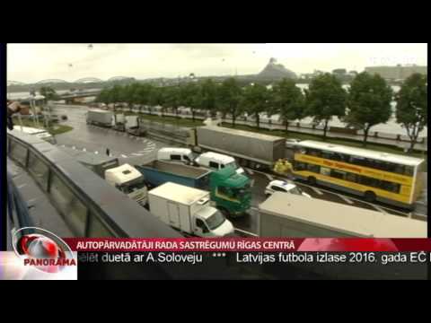 Autopārvadātāji rada sastrēgumu Rīgas centrā