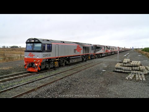 3PM9 SCT Mixed Freight Train - Boxcars, Containers & Steel (5/3/2022) - PoathTV Australian Railways