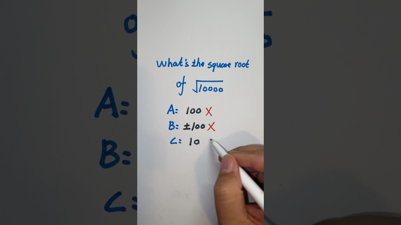 99 percent fail this square root #squareroot #algebra #shorts