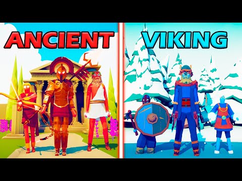 ANCIENT TEAM (FULL) vs VIKING TEAM (FULL) - Totally Accurate Battle Simulator | TABS