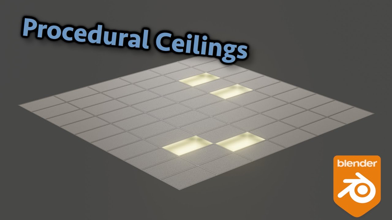 Ceiling panels (Blender Shader) Trailer