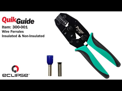 QuikGuide: How To Crimp Wire Ferrules (Insulated & Non-Insulated)