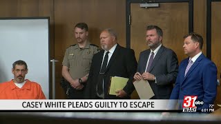 Casey White Pleads Guilty to Escape