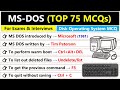 MS DOS MCQ Questions and Answers | Operating System MCQs | MS Dos mcq