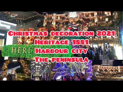 Decoração de Natal de Tsim Sha Tsui 2021|Patrimônio 1881|Harbour City|A Península