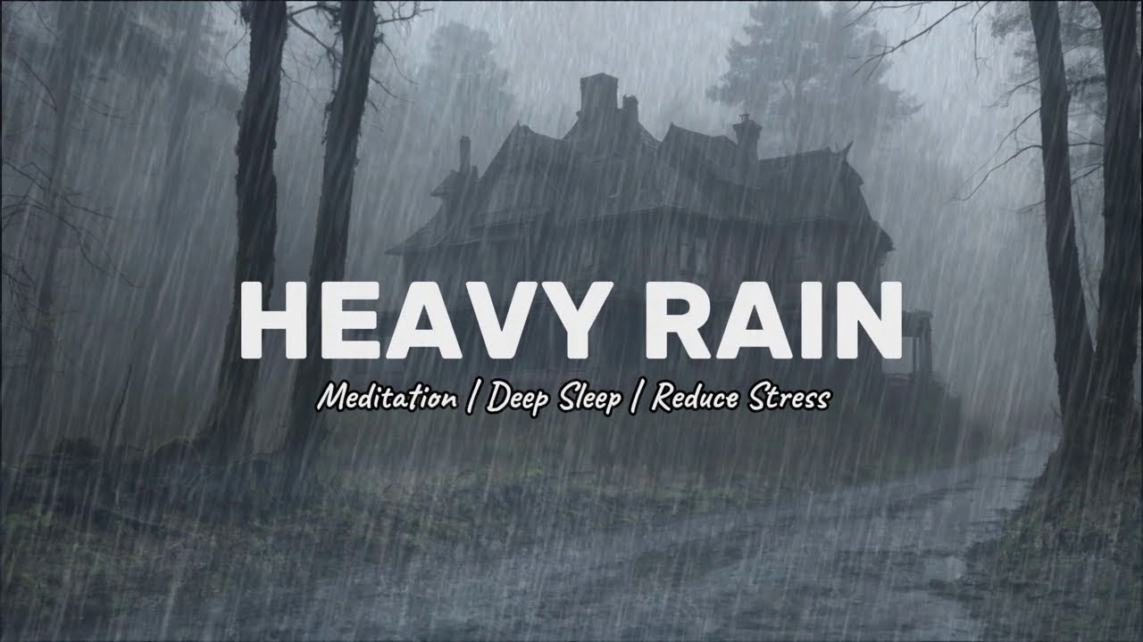 Drift Off Fast 💤 BLACKSCREEN Rainstorm Sounds 😴 | Fall Asleep Instantly and Beat Stress Tonight