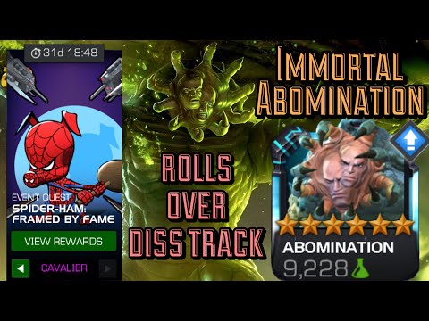 Immortal Abomination Rolls Over Diss Track! Cavalier Monthly Quest! - Marvel Contest of Champions