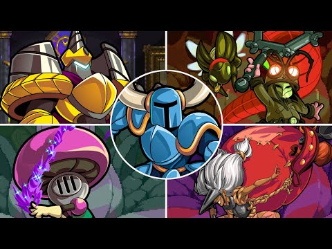 Shovel Knight Dig - All Bosses w/SECRET BOSS + NORMAL & TRUE Ending
