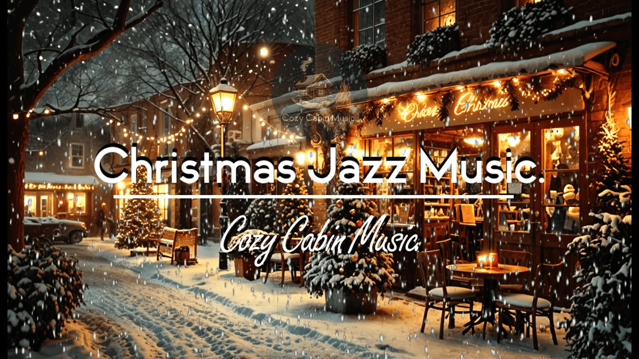 🎄 Cozy Christmas Jazz - Relaxing Holiday Jazz Music by the Fireplace 🎶 | Cozy Cabin Music Live