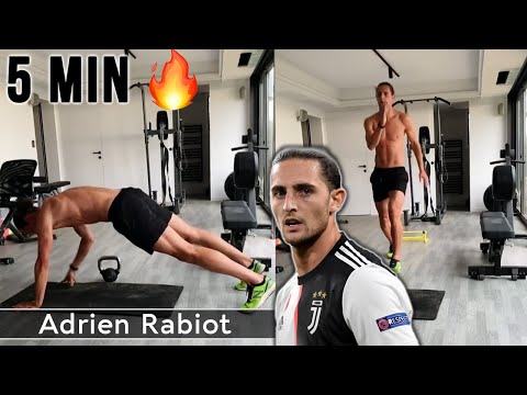 Adrien Rabiot 5 MIN Cardio & Strength Workout 🔥 [100% Home]