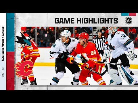 Sharks @ Flames 11/09/21 | NHL Highlights