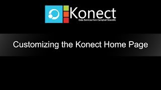 customizing the konect home page