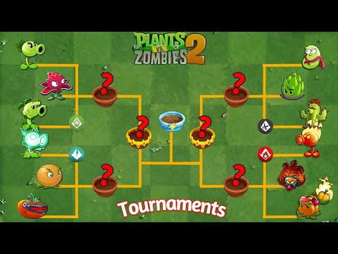 PVZ 2 - Mod Tournament! Every Plant Max Level - Who Will Win?