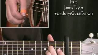 How To Play James Taylor Rainy Day Man (intro only)