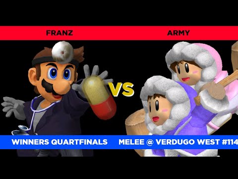 Franz (Dr. Mario) vs. ARMY (Ice Climbers) - Verdugo West #114 Winners Quarterfinals SSBM