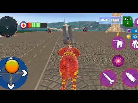 Spider Tank Robot Car Game Elephant Robot Game - Android Robot Gameplay
