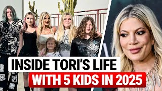 Tori Spelling’s 5 Kids In 2025: Living Conditions, School & Co-Parenting Drama