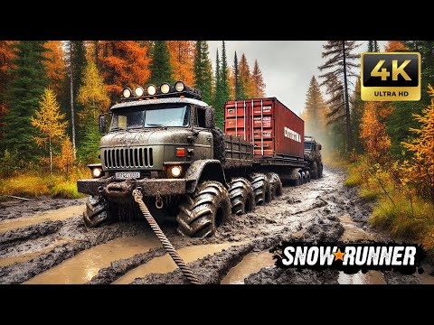 SnowRunner ❄️ | Alaska, USA. Part #54. North Port. Mountain River.