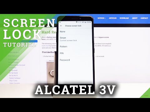How to Change Lock Method in ALCATEL 3V – Lock Screen Settings