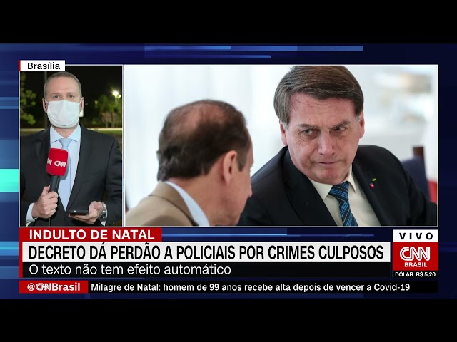 Bolsonaro assina indulto de Natal e dá perdão da pena a policiais e militares Bolsonaro assina indulto de Natal e dá perdão da pena a policiais e militares