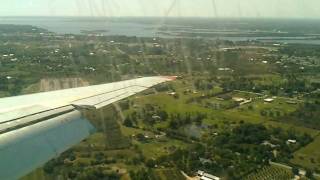 preview picture of video 'Punta Gorda Landing from the Window Seat - Allegiant Airlines'