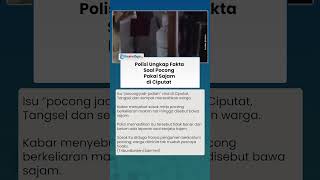 Resahkan Warga! Polisi Ungkap Fakta Soal Pocong Bersajam di Ciputat Tangsel