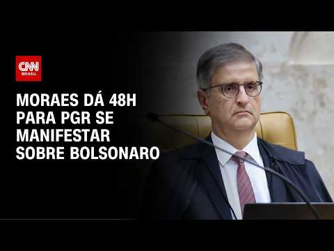 Moraes dá 48 horas para PGR se manifestar sobre arma de Bolsonaro | LIVE CNN