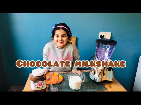 Alveena Making Chocolate Milkshake