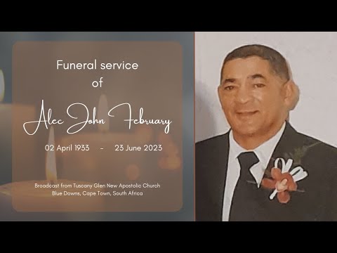 Funeral service of Alec John February - Saturday, 1 July 2023 at 9AM