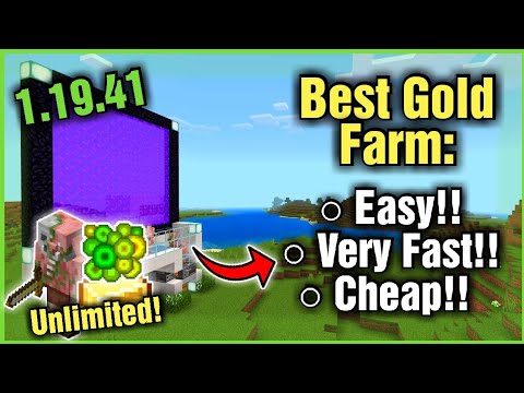 Mod Stop - BEST GOLD AND XP FARM EVER!! (VERY FAST!) In Minecraft Bedrock 1.20