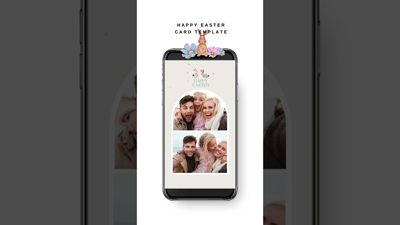 Animated Happy Easter Card Template