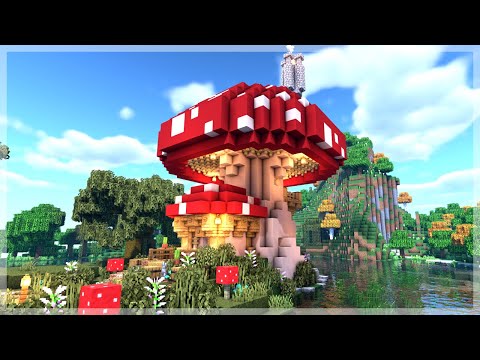 Minecraft How To Build A Mushroom House Tutorial | Minecraft 1.14 Tutorial